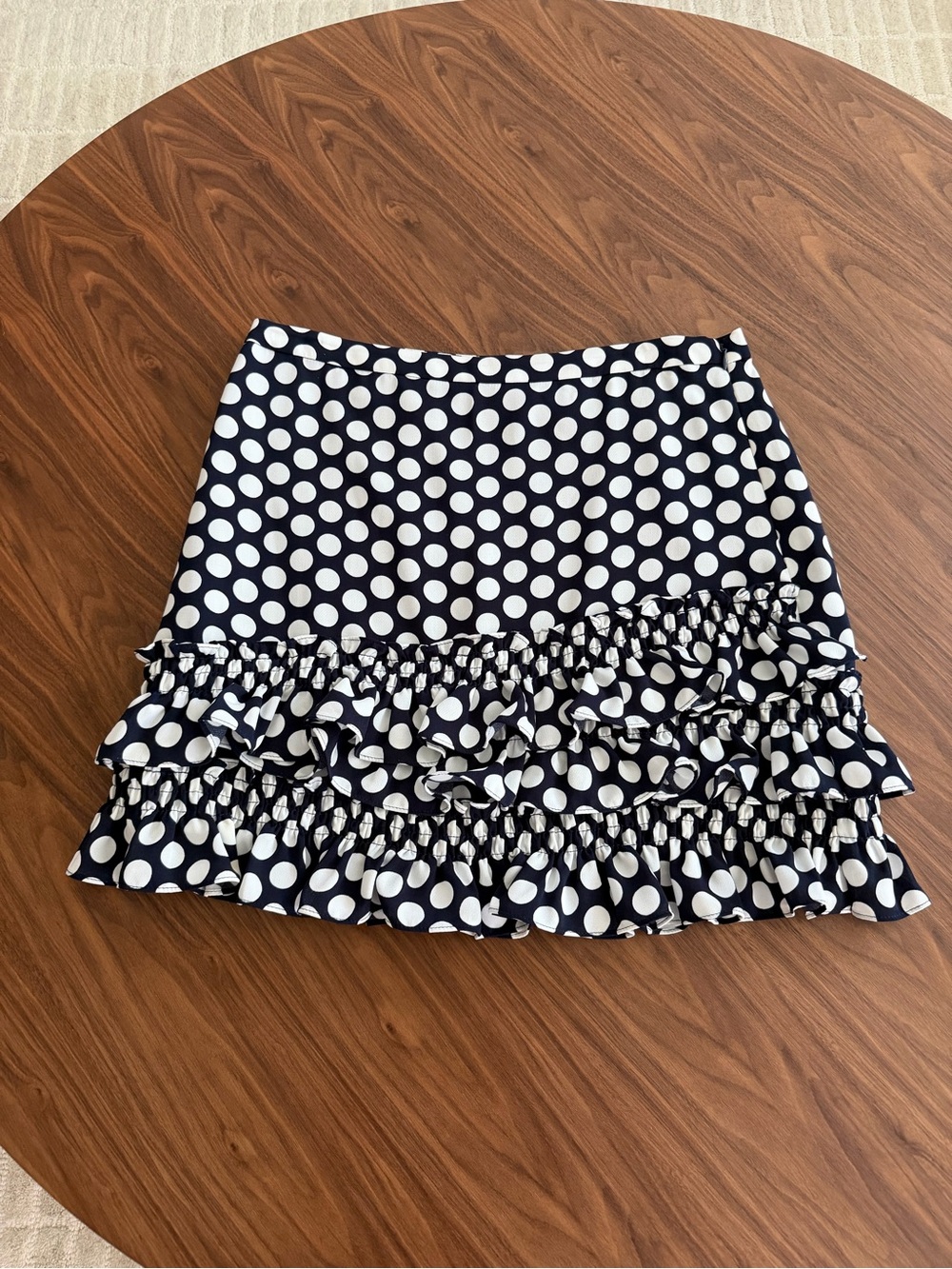JCrew polka dot mini skirt, size 6
